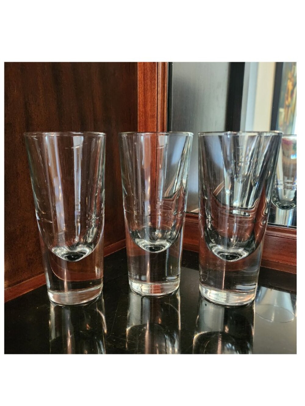 3 MCM Carlo Moretti Italian Brunch Short Bullet Glasses VTG 70-80's Made Italy